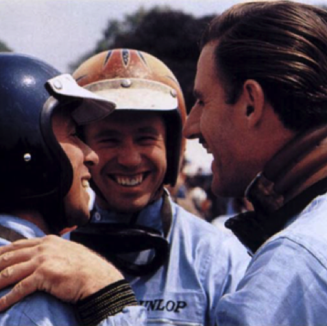 Jim Clark, Mike Spence Graham Hill Silverstone 67